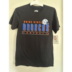 Boise State Broncos Short Sleeve Black Graphic Print SMALL T-shirt
